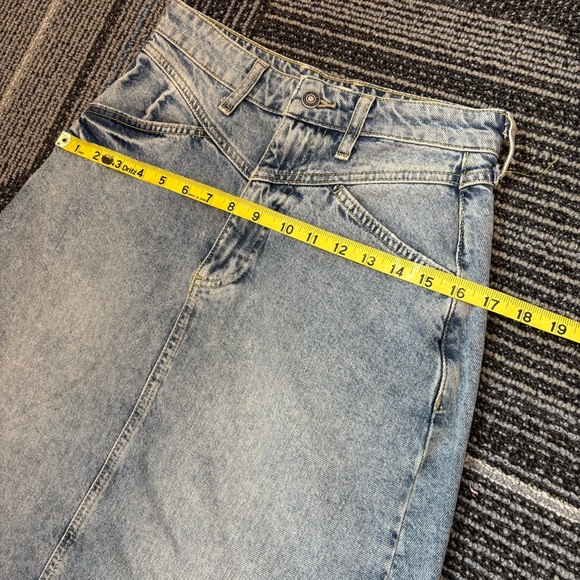 We The Free People Come As You Are Denim Maxi Skirt size 0 - Picture 6 of 10